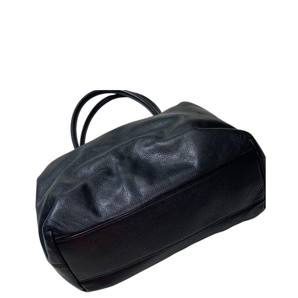 Kate Spade Stevie Black Leather Gathered Shoulder Bag Tote Purse EUC - Picture 5 of 11